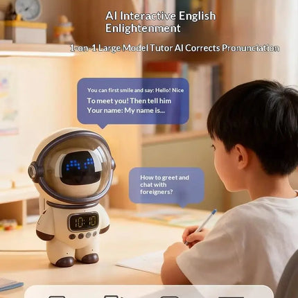 Ai Chat Robot 6 Ai Models Wifi Bluetooth Dual Mode Desktop Companion Night Light Clock Alarm Intelligent Office Assistance