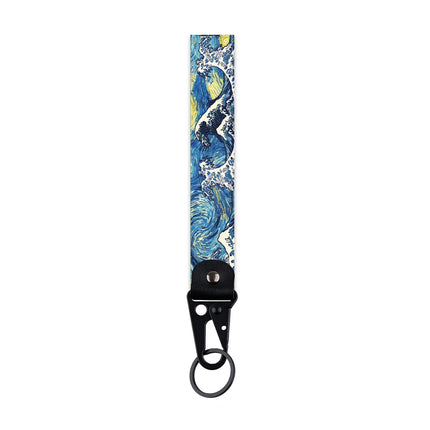 Lucky Cat Eagle Beak Keychain Motorcycles Girl Animation Short Lanyards Used in Phone Rope Badge Holder Accessories