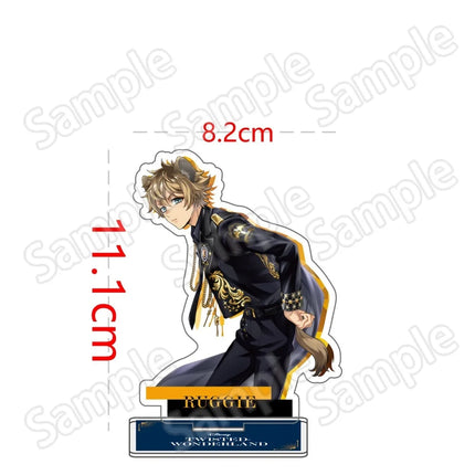 Anime Twisted Wonderland Acrylic Stand Keychain 10-15cm Game Malleus Riddle Azul Idia Vil Leona Desk Decor Collectible Fans Gift