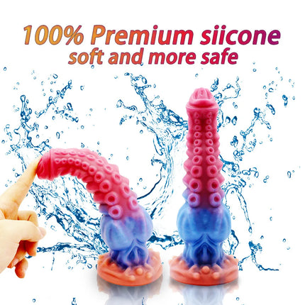 Realistic Silicone Tentacle Dildo With Strong Suction Cup Monster Thick Knot Dildos For Adults Fantasy Sex Toys For Men Women