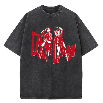 Japanese Anime Dandadan Okarun T-shirt Men T Shirt Cartoon High Quality Cotton Tshirt Aesthetic Fashion Tee Male