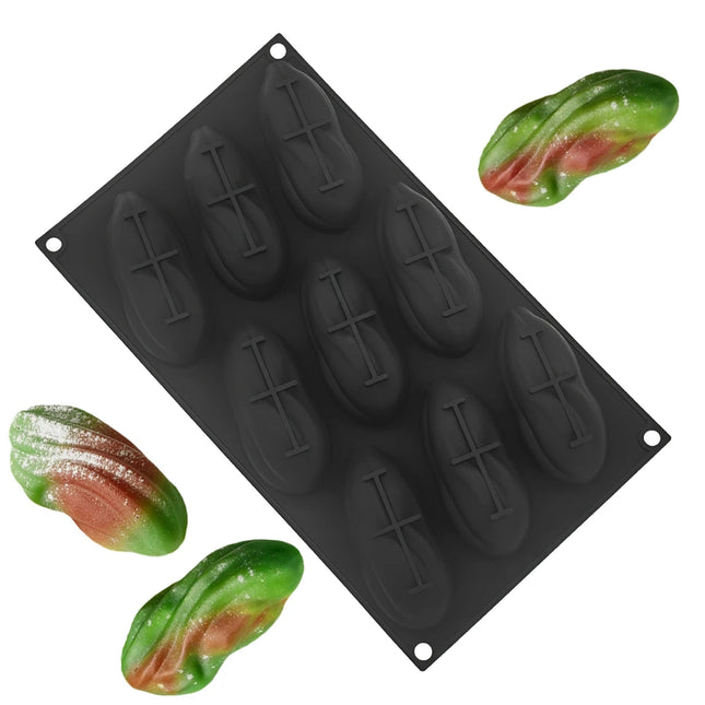 Pistachios Design Silicone Bakeware 1 or 4 or 9-Cell Chocolate Mold Food Grade Mousse Cake Mould Soap Mold Kitchen Dessert Tools