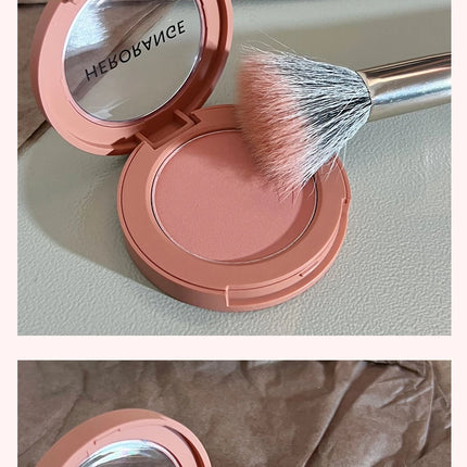 HerorangeHR402 Serbuk Serbuk Monokrom Kalis Air Panjang Tahan Lama Plat Peach Orange Kabus Lembut Lembut Matte Semulajadi Blush