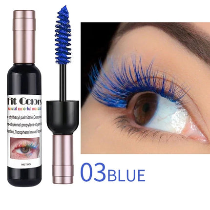 4D Silk Fiber Eyelash Mascara Waterproof Fast Dry Eyelashes Curls Extension Makeup Eyelashes Waterproof Blue Ink Eye Makeup