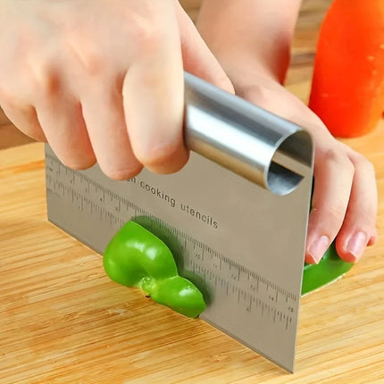 Stainless Steel Dough Pastry Scraper Pizza Cutter Chopper with Measuring Scale Multipurpose Cake Bread Separator Scale Knife