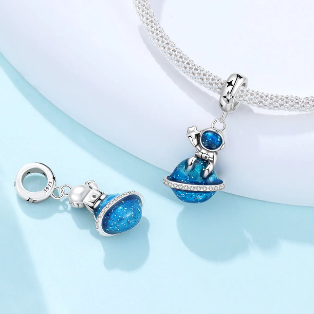 Orstarry Charm Silver 925 Beads Blue Series Fit Bracelet Charms DIY Original Fashion Pendants For Women Jewelry Trendy Gifts