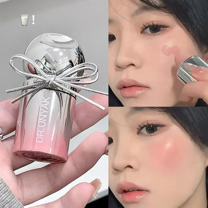Velvet Liquid Blush Matte Sponge Head Blusher Natural Lasting Brighten facial Contour Blush Tint Makeup