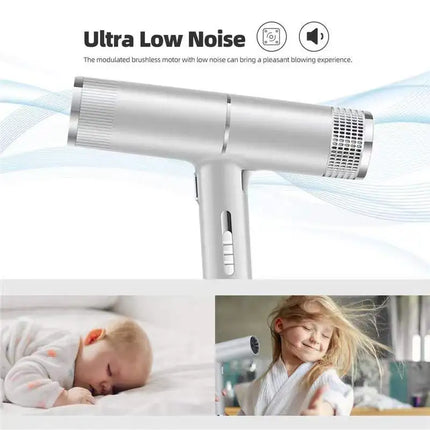 2024 Portable hot and cold air ultra quiet negative ion hair dryer 700W high speed motor powerful hair dryer