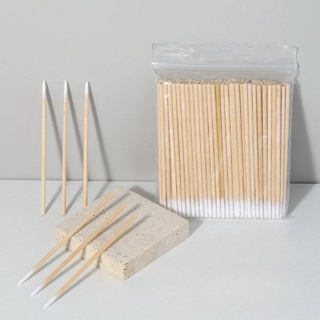 Cleaning Stick Nail Sprout Wooden Cotton Head Manicure Details Correction Nail Polish Makeup Remover Art Tool