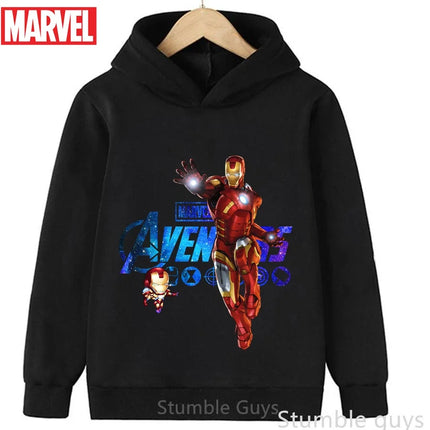 Avengers Kids Hoodie Spiderman Autumn 3-13Y Boys Clothes Girls Marvel Comfortable Sports Wear