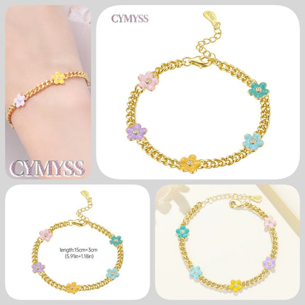 Original 925 Sterling Silver Butterfly Bracelet Zirconia Tennis Ball Women Fashion Simple Engagement Wedding Charm Jewelry Gift