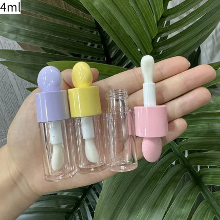 10/30/50PCS New 4ml /6ml Empty Plastic Lip Gloss Tube Empty Liquid Lipstick Tube Lip Oil Bottle Mini Sample Bottle Makeup Tool