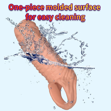 Penis Sleeve Reusable Sexy Toys for Men Penis Sperm Lock Ring Sleeve Massage Adult Products For Woman Gay Cock Ring Sexual Goods