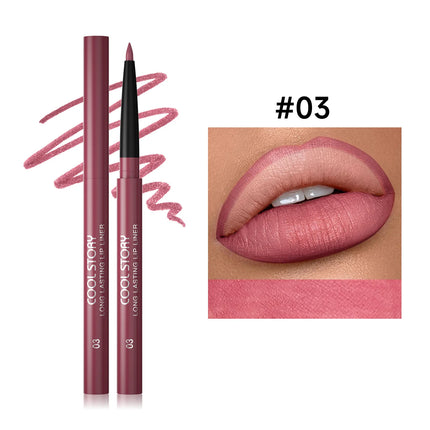 8 Colors Matte Lip Liner Waterproof Long-Lasting Lip Pencil Smudge-Proof Outline Lipstick for Defined Lips, Lip Contour Makeup