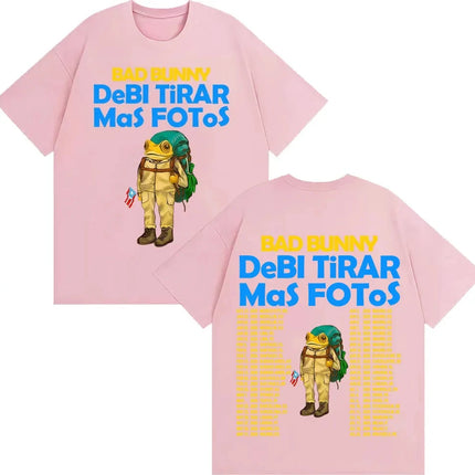 Rapper Bad Bunny Should Take More Photos DTMF Album 2026 T-shirts Men Women Vintage Cartoon Fashion Short Sleeve T Shirt Streetwear