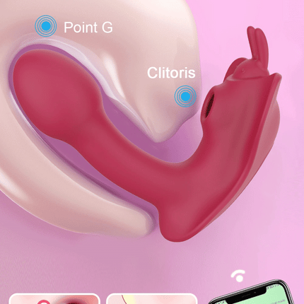 Wearable Sucking Panty Vibrator Butterfly Vibrators Dildo Adult Sex Toys For Women APP Vibrating Egg Vaginal Clitoris Stimulator