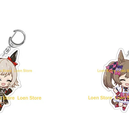 Uma Musume Pretty Derby Tokai Teio Silence Suzuka Gold Ship Mejiro McQueen Vodka Daiwa Scarlet Chibi  Acrylic keychain pendant