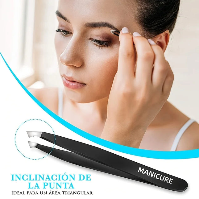 Professional Eyebrow Tweezers Set Stainless Steel Tweezers for Removing Blackhead Ingrown Hairs Eyelashes Clip Makeup Tools