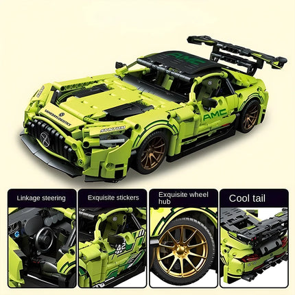 1:14 Sports Car Building Blocks Famous Racing car Assembly building blocks expert Speed Car Model Brick Moc Toy Boy Holiday Gift