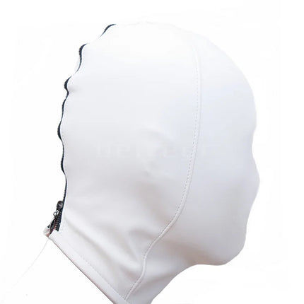 PU Leather Straitjacket Bondage Hood Mask BDSM Roleplay Clubwear Dog Cosplay Headgear Body Bondage Sex Toy for Women and Men