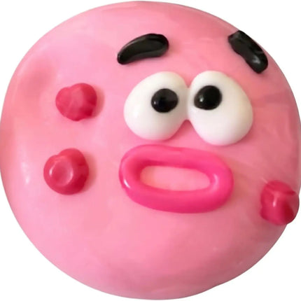 Smushers Squishy Dog Face Balls Green  Smushers Face Swap Squeeze Smush Stress Relief Sensory ball Safe & Fun for All Ages