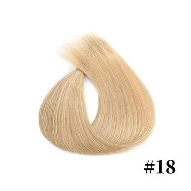 Fish Line Remy Straight Human Hair Extensions Clip in Natural 12" - 26" Invisible Wire Hairpieces for Women