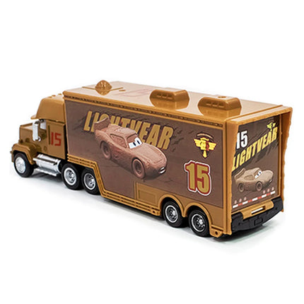 Pixar Cars Truck Storm Jackson Model Car 1/55 Die Casting Container Trucks Racing Toys Children's Birthday Gifts Collectibles