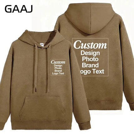 High Quality Custom Hoodie Cotton Sweatshirt Print Embroidery Brand Logo Text Photo Design Men Women Famliy Team Clothing 300g