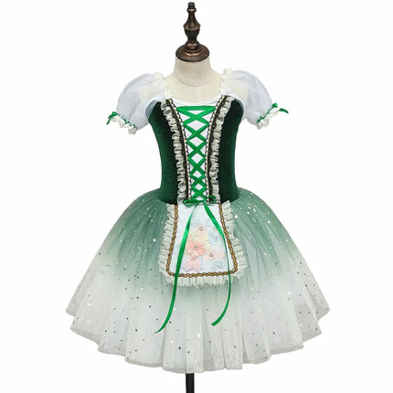 Children's Ballet Skirt Girls' Dance Skirt School Dance Programs Ballerina Costumes Stage Group Performance Costumes