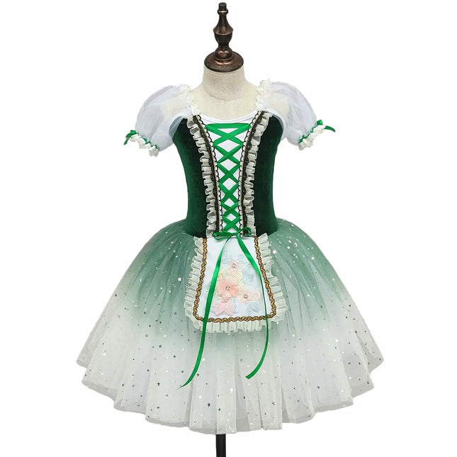 Children's Ballet Skirt Girls' Dance Skirt School Dance Programs Ballerina Costumes Stage Group Performance Costumes