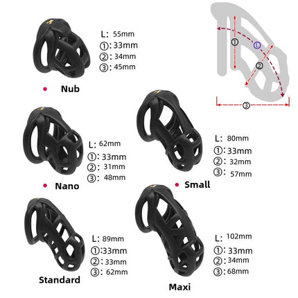 Chastity Lock Cock Cage 3D Invisible Lock with 4 Arc Ring Testicle Chastity Belt BDSM Toy Hentai Bondage SexToy