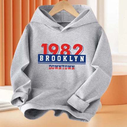 California Printing Kids Hoodie Fashion Boys Hoody Loose Sport Sweatshirts Autumn Long Sleeve Cotton Clothing