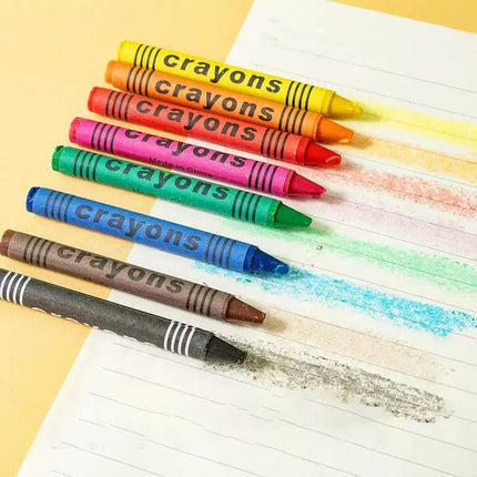 8/12/24Colors Wax Crayon Do not Dirty Hands Washable Crayons Drawing Painting Crayon Sticks Colored Wax Crayons Art Supply