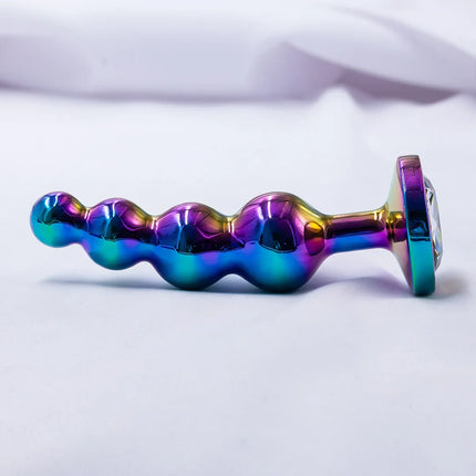 Metal Anal Plug Prostate Massager Anal Beads Butt Plug Metal Dildo G-spot Stimulating Sex Toys for Men and Women But Plug