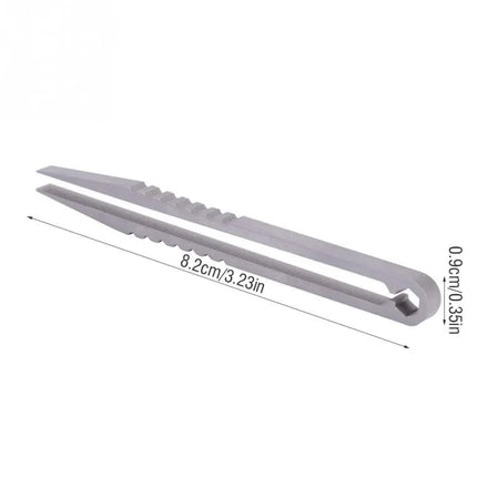 1Piece Portable Titanium Alloy Tweezers Outdoor Survival Camping Travel Mini Tools EDC Equipment Outdoor Tool Camping Supplies