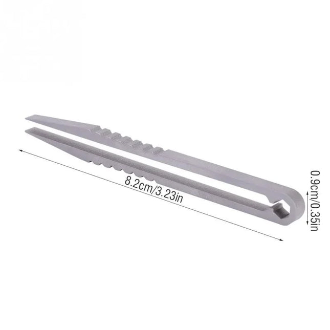 1Piece Portable Titanium Alloy Tweezers Outdoor Survival Camping Travel Mini Tools EDC Equipment Outdoor Tool Camping Supplies