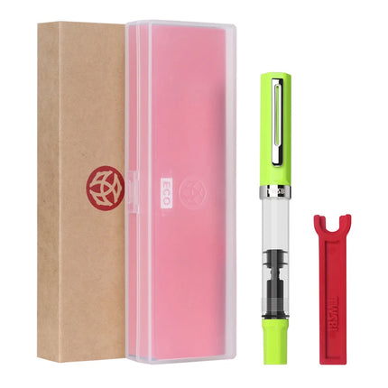 Original TWSBI ECO Piston Pen Transparent Resin Fountain Pen Holder Large Capacity Ink Storage Student Writing Business Gift