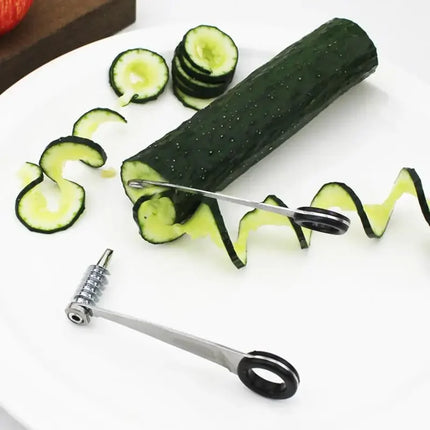 1pc Spiral Slicer Twister Blade Cucumber Curler Salad Twister Home Use for Cutting Cucumber Rolls Carrot, Potato Vegetables