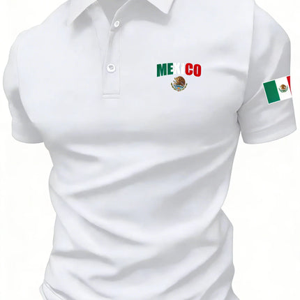 Men's short-sleeved POLO shirt for summer casual fashionable and comfortable 3D letter pattern print Casual Sport men clothing
