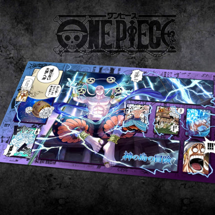 60*35cm Anime One Piece OPCG GAME Card PlayMat Comic Series New Four Emperors Teach Shankusu Buggy Luffy Chopper Collection Toys