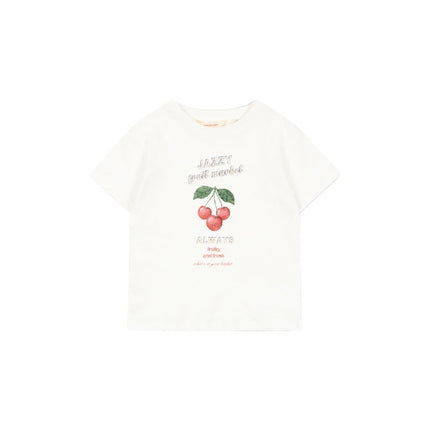 2026 New Summer KS Boys Girls Printed Round Neck T-shirt Kids Solid Color Shorts Girls' Casual Half Skirt Set