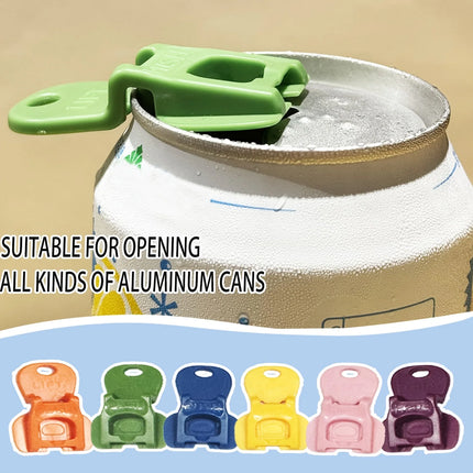 6/12 Colored Drink Can Pull Tab Dust-Proof Opener Protective Cap Bottle Opener Convenient Can Opening Tool Opener