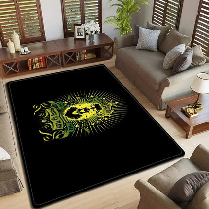 Band Logo Music Rock and Roll Pattern Carpet  for Living Room Bedroom Non-Slip Soft Rug Kitchen Floor Mat Entrance Doormat