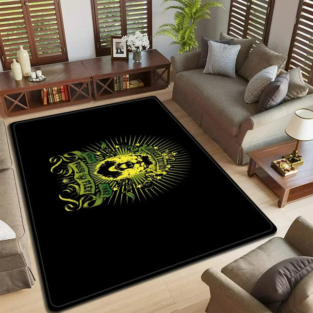 Band Logo Music Rock and Roll Pattern Carpet for Living Room Bedroom Non-Slip Soft Rug Kitchen Floor Mat Entrance Doormat