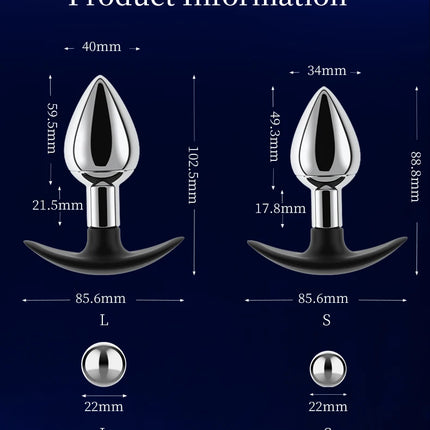Runyu Sexy Adult Metal Anal Plug Fetish Erotic Butt Plug Penetration-anal Products But Pluk Sexy Gadgets Sex Toys for Men Women