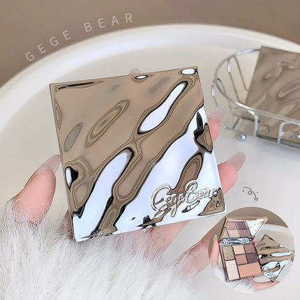 Gege bear Spring And Summer New Eyeshadow Palette Rosy Auto Focus Low Saturation Smoke Powder Rose Plate gifts
