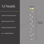 12 heads / gold / neutral light