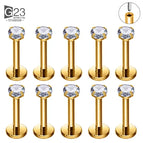 10pcs Gold 2 / 20G 0.8x10x4x3mm