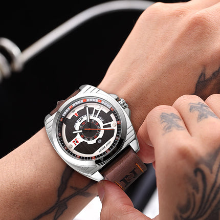 NS Men's Watch Business Casual Sporty Watch for Men and Women Quartz Watch Fashionable and Versatile with Date Display
