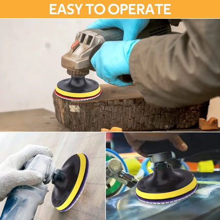 Top！1-20Pcs 3/4/5/6/7Inch Diamond Polishing Pads Wet/Dry Flexible Pads For Granite Stone Concrete Marble Sanding Grinding Discs